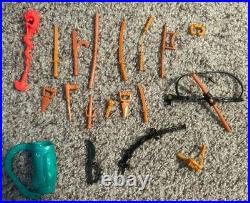 VINTAGE Playmates 1990s TMNT Action Figure Lot 25 Figures + Accessories RARE VTG