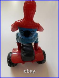VINTAGE SPIDER-MAN STUNTCYCLE TOY Figure Hong Kong Bootleg MARVEL MEGO 70s 80s