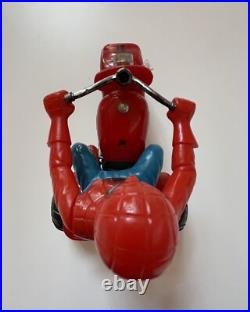 VINTAGE SPIDER-MAN STUNTCYCLE TOY Figure Hong Kong Bootleg MARVEL MEGO 70s 80s