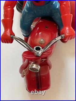 VINTAGE SPIDER-MAN STUNTCYCLE TOY Figure Hong Kong Bootleg MARVEL MEGO 70s 80s