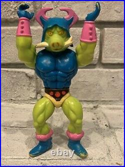 VINTAGE TOY Rulers of the Sun PIG-HEAD Action Figure OLMEC 1985 SUN-MAN