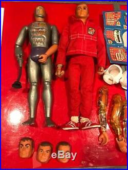 VIntage Toy Action Figure Lot Steve Austin 6 Million Dollar Man Maskatron Look