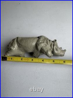 VTG 1950s J. H. Miller Wax Plastic Mold Figure Animal from Zoo Playset Lot Of 4