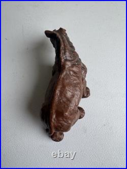 VTG 1950s J. H. Miller Wax Plastic Mold Figure Animal from Zoo Playset Lot Of 4