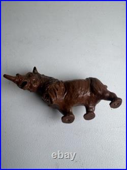 VTG 1950s J. H. Miller Wax Plastic Mold Figure Animal from Zoo Playset Lot Of 4