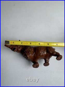VTG 1950s J. H. Miller Wax Plastic Mold Figure Animal from Zoo Playset Lot Of 4