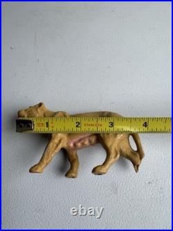 VTG 1950s J. H. Miller Wax Plastic Mold Figure Animal from Zoo Playset Lot Of 4