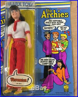VTG 1975 The Archies -Archie, Jughead, Veronica, Betty -9 Doll Figure Marx Toys