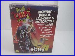 VTG 1981 New Old Stock CHIPS Highway Patrol Launcher Motorcycle Mego /Grand Toys