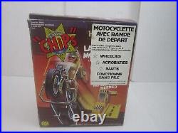 VTG 1981 New Old Stock CHIPS Highway Patrol Launcher Motorcycle Mego /Grand Toys