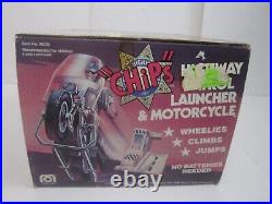 VTG 1981 New Old Stock CHIPS Highway Patrol Launcher Motorcycle Mego /Grand Toys