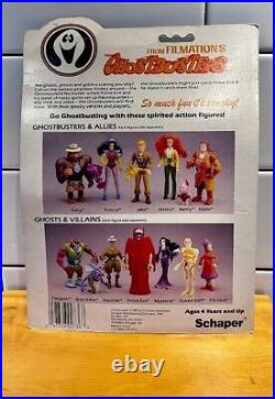 VTG 1986 Filmation Ghostbusters RARE NIB fib face Schaper action figure