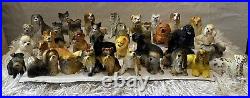 VTG 1988 NEW-RAY Dog Novelty Collectible Rubber Toy Figurine Lot Of 36