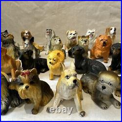 VTG 1988 NEW-RAY Dog Novelty Collectible Rubber Toy Figurine Lot Of 36