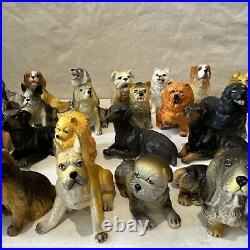 VTG 1988 NEW-RAY Dog Novelty Collectible Rubber Toy Figurine Lot Of 36