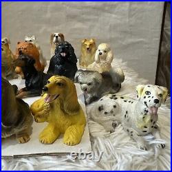 VTG 1988 NEW-RAY Dog Novelty Collectible Rubber Toy Figurine Lot Of 36