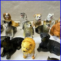 VTG 1988 NEW-RAY Dog Novelty Collectible Rubber Toy Figurine Lot Of 36