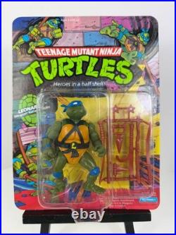 VTG 1988 TMNT Leonardo Action Figure Playmates Toys NMOC 10 Back UNPUNCHED