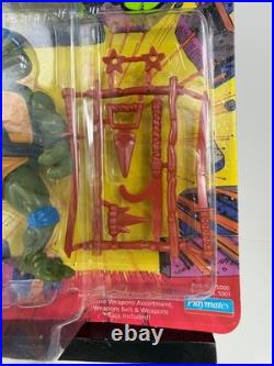 VTG 1988 TMNT Leonardo Action Figure Playmates Toys NMOC 10 Back UNPUNCHED