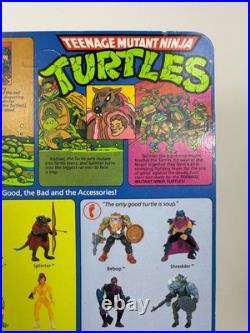 VTG 1988 TMNT Leonardo Action Figure Playmates Toys NMOC 10 Back UNPUNCHED