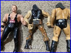 VTG 90's WWF WWE Jakks Pacific Titan Tron Wrestling Action Figure Toy Huge Lot