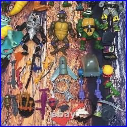 VTG 90s TMNT Teenage Mutant Ninja Turtles Figures Parts and Accessories LOT READ