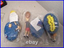 VTG Beavis & Butthead lot of 3 action figures Factory sealed with talk chips