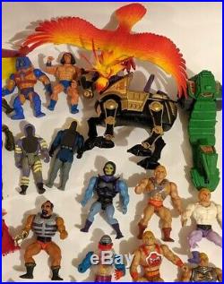 VTG Bulk LOT 1980s HE-MAN Masters Of The Universe Action Figures Toys 50 pcMOTU