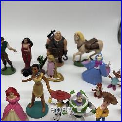 VTG Disney Mixed Lot of 50 Pvc Plastic Figures Cake Toppers Figurine Toys 1 4