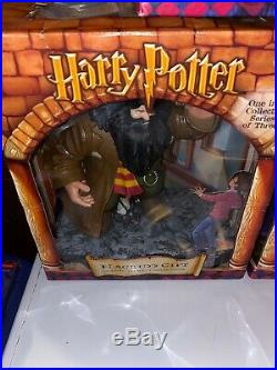 VTG Harry Potter Mattel Toy Figures-Mirror Erised, Chamber Of Keys, Hagrids Gift