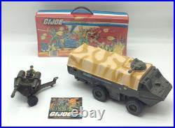 VTG Hasbro G. I. JOE LOT Of 24 FIGURES With 1984 Tara Toy Case & APC