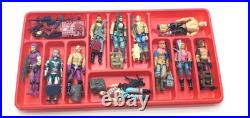 VTG Hasbro G. I. JOE LOT Of 24 FIGURES With 1984 Tara Toy Case & APC