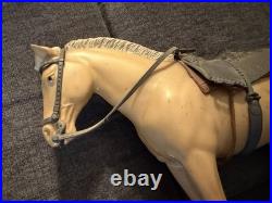 VTG LOUIS MARX 60's Johnny West PANCHO Horse Pony Action Figure 9 USA palomino