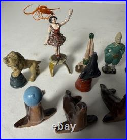 VTG Lead Circus Figure Lot Britains Charbens Era Seals Lions Acrobats 30's-50's VTG Lead Circus Figure Lot Britains Charbens Era Seals Lions Acrobats 30's-50's