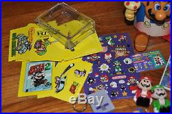VTG Lot RARE 80s Super Mario Bros Toy Figures Puppet Cooler Nintendo PVC Cards