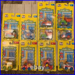 VTG Lot of 10 Sesame Street Kid Dimension Diecast Car Plane Bus Bulldozer