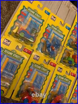 VTG Lot of 10 Sesame Street Kid Dimension Diecast Car Plane Bus Bulldozer