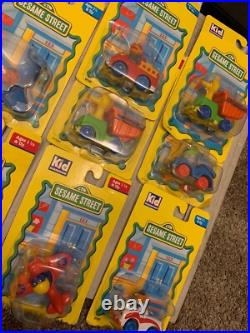VTG Lot of 10 Sesame Street Kid Dimension Diecast Car Plane Bus Bulldozer