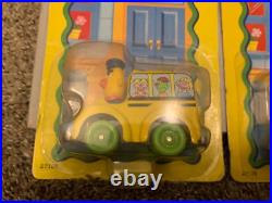 VTG Lot of 10 Sesame Street Kid Dimension Diecast Car Plane Bus Bulldozer