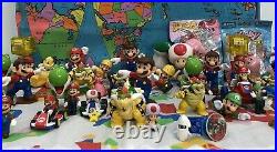 VTG & Modern LOT 102 Nintendo Super Mario Action Toy Figures Cake Toppers Used