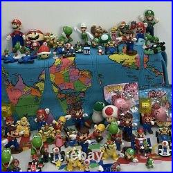 VTG & Modern LOT 102 Nintendo Super Mario Action Toy Figures Cake Toppers Used