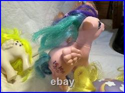 VTG My Little Pony G1 Hasbro Toy Huge Lot 1980's Playset 20 Ponys & 1 Kitten