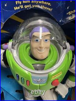 VTG NEW NIB 1999 Mattel Toy Story 2 Flight Control Buzz Lightyear Figure