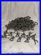 VTG Plastic 1960's China Made Army Soldiers Lot Of 82 Pieces Excellent Condition