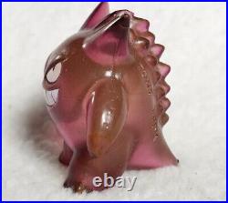 VTG Pokemon Gengar Tomy Figure Clear Translucent Red Burgundy Toy 2 Moncolle