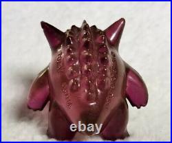 VTG Pokemon Gengar Tomy Figure Clear Translucent Red Burgundy Toy 2 Moncolle