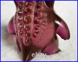 VTG Pokemon Gengar Tomy Figure Clear Translucent Red Burgundy Toy 2 Moncolle