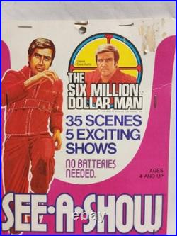 VTG RARE 1973 Vintage Kenner Six Million Dollar Man See A Show Viewer MIC CLEAN