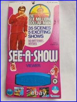VTG RARE 1973 Vintage Kenner Six Million Dollar Man See A Show Viewer MIC CLEAN
