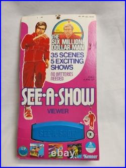 VTG RARE 1973 Vintage Kenner Six Million Dollar Man See A Show Viewer MIC CLEAN